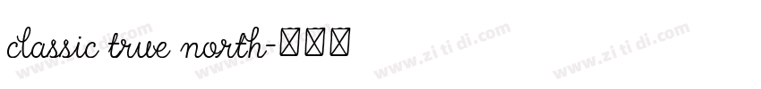 classic true north字体转换